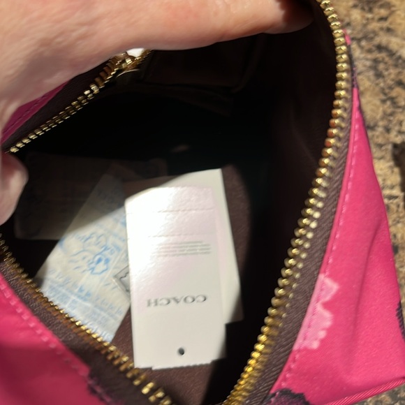 Coach Small Boxy Cosmetic Case With Halftone Floral Print - Picture 7 of 7